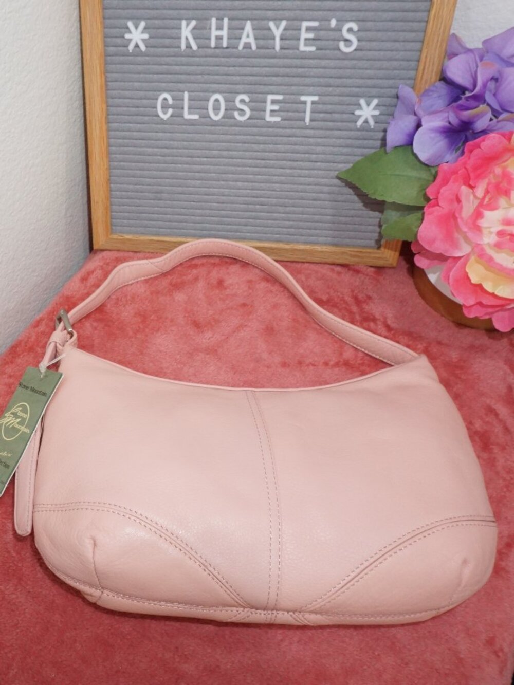 🔹️FINAL SALE🔹️ Stone mountain Genuine Leather Handbag - Picture 2 of 11
